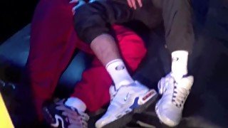 RYAN fucked in sneaker domiation by young french scalluy lad