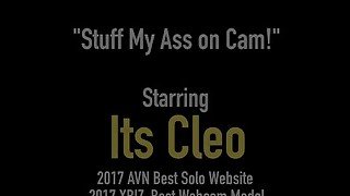 Cammer Its Cleo Vibes Her Clit While Stuffing Her Asshole!