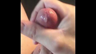 Close up of cumming