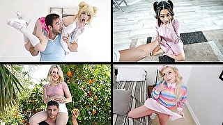 Best TinySis Compilation With Kenzie Reeves, Minxx Marley, Britt Blair & Vanessa Moon - TeamSkeet