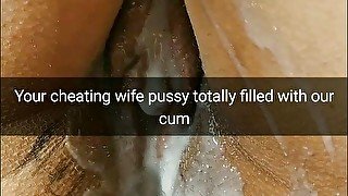 Your wife get creampied until her married pussy get pregnant for sure! - Cuckold Captions -Milky Mari