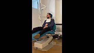 jerking off at my dentist - Milking myself