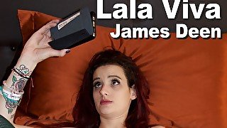 Lala Viva & James Deen naked phone sex