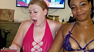 Blowjob With Shaniceluv &amp; Darkangel3x