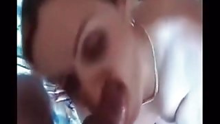 Cuckold Secret Sissys wife sucking BBC Husband watches her