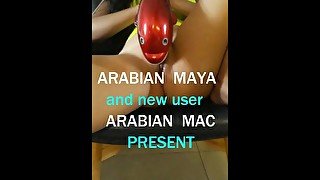 MAYA ARAB WIFE SQUIRT LIKE A FOUNTAIN AND ORGASM MOANING مايا تشبق كسها متل النافوره وصوتها هياااج