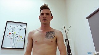 DIRTY SCOUT 191 - Dark Haired Hunk Tries Cock For The First Time For A Job