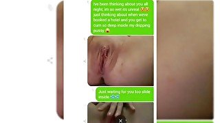 CAGED MONSTER CUCKOLD STORY - Wife send cuckold huband chat with a protentional lover