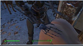 Le jouet sexuel en fer satisfait bien la fille  Jeu Porno 3d, Fallout 4 Sex Mod