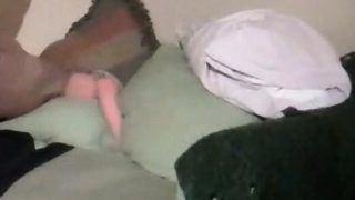 Femdom Strapon bitch fuck and cumshot action with victim