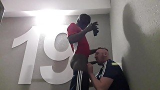 EXTREME sex IN the STAIRWELL with a BLACK MALE with BIG THICK DICK