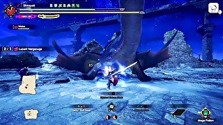 Busty Fox Girl Destroys Lucent Nargacuga  Monster Hunter Rise: Sunbreak  Nude Mod