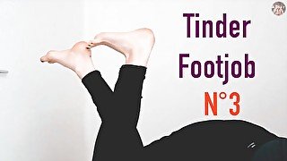 Tinder Footjob N°3 - Hot red little toes