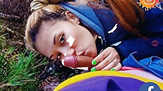 Pendeja Argentina Chupando Pija en el Bosque❤️ Pendeja Argentina Sucking Cock in the Forest❤️