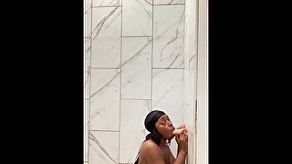 Ebony sucking dick