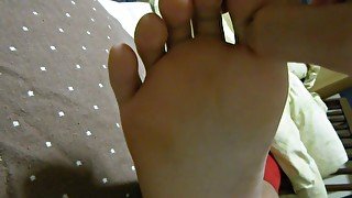 Japanese Girl Gets British Reflexology On Feet