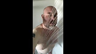 Cumming in the Shower with Loud Moaning