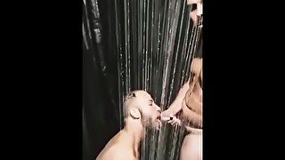 Cumming in public showers