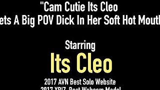 Cam Cutie Its Cleo Gets A Big POV Dick In Her Soft Hot Mouth