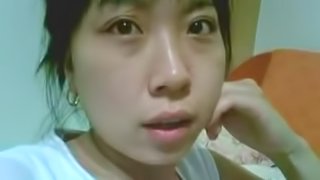 Korean Amateur honey gets balled and cummed on her cute face