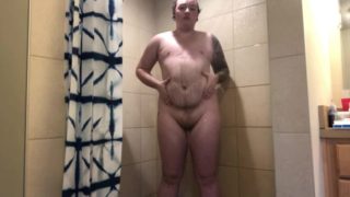 Trans Chub in Shower