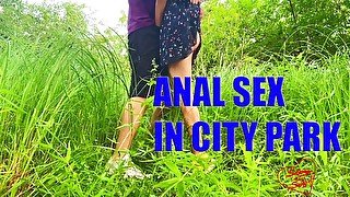 FUCKED BEAUTY IN ANAL IN CITY PARK MULTI CUM - SOboyandSOgirl