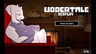 Undertale BedPlay [Rule 34 Hentai PornPlay] Ass spanked and amazing huge boobs titjob