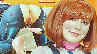 My hero academy: Uravity vs fuck machine