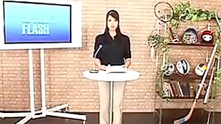 Multiple Facials on News Show