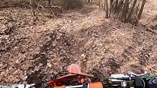 Found an Abandoned Building in the Forest and Fucked a Motorcycle Slut there &vert;&vert; Dirtbike Sex Rides