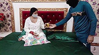 surprises beautiful Indian by showing her his big dick