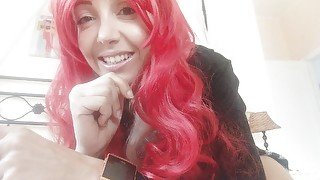 Lavinia the Italian redhead mistress, talks to her worm