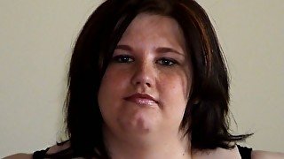 Huge fat brunette chick Agatha masturbates cause no one wants to fuck her