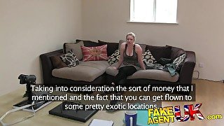 FakeAgentUK Tight pussy causes agents cock to blow