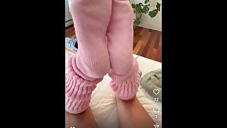 Pink slouch socks teaser