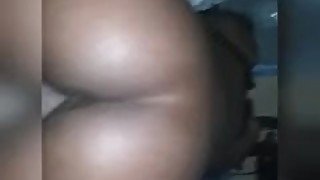 Ebony teen riding my dick