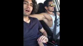 driving and blowjob in the car for the world