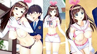 【エロゲーコイカツ！】VTuber キズナアイ3DCG巨乳アニメ動画(バーチャルYoutuber)[Hentai Game Koikatsu! Kizuna AI(Anime 3DCG Video)]