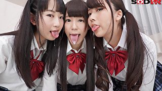 Drool-Drinking VR 2 8 - Drool Spit Asian schoolgirls 18+ Drool Fetish