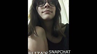 cam girl Eliza's snap chat blow job