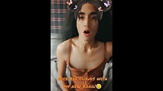 Petite Latina Smoke & Blow Clouds - 19