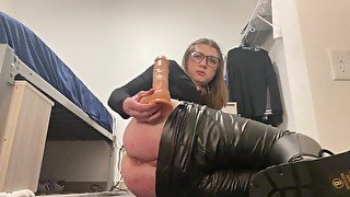 Trans girl kendal wanting to fuck her hard dildo so badly