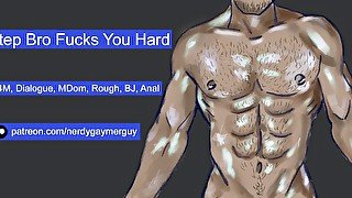 Straight Step Bro Fucks You Hard!  Erotic Audio For Men