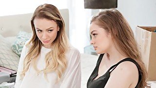 Spicy babes Mary Moody and Naomi Swann enjoy lesbian games