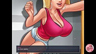 Summertime saga #58 - I touch my blonde friend's tits by accident - Gameplay