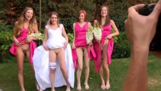 Bride to be and her three bridesmaids