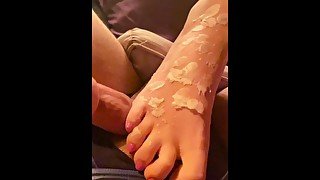 The seX-files : Full moon Rituals with foot play and hot wax . Skinamaxx softcore porn