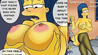 Marge Cheat Homer - Simpson comic Porn Parody