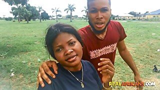 Real Africans - Homemade Ebony Gonzo Sex Tape GF Pissing On My Big Cock