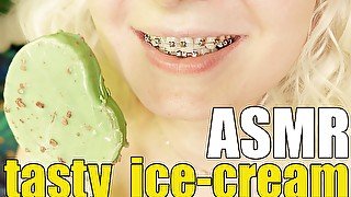 Eating in braces: ice-cream video